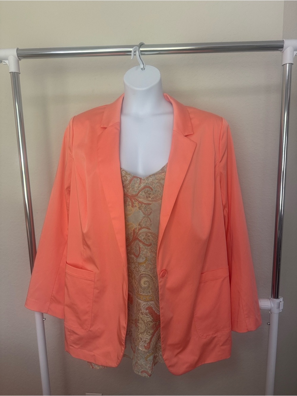 Lane Bryant Coral Single-Button Blazer - Picture 9 of 9
